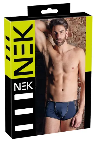 NEK Men’s Microfibre Pants S Matte Details, Zip & Lacing, Black