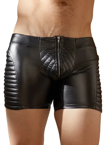 NEK Men's Matte Biker Pants XL with Stitched Accents, Black