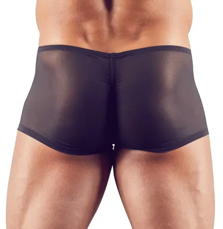 NEK Mesh Effect Men's Pants M Stretch Semi-Transparent Black