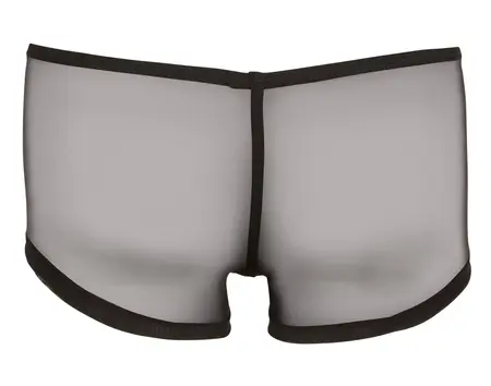 NEK Men's Semi-Transparent Pants S Swell Front Black Stretch Fit