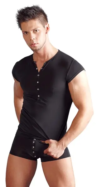Black Level Intimate Pants XL - Black, Stretchy, Silver Stud Details