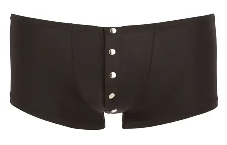 NEK Men’s Stretch Mesh Pants S Black with Silver Snap Fasteners