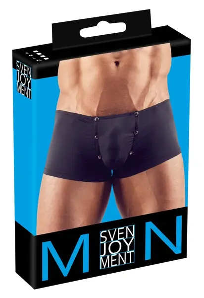 NEK Men's Stretch Mesh Pants S Black - Press Stud Pouch, Breathable