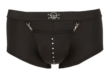 NEK Pirate Style Men's Pants M with Skull Stud & Snap Hook Pouch