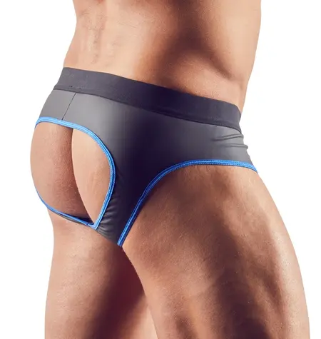 NEK Men's Jock S Neoprene Effect Shiny Black Polyurethane Finish