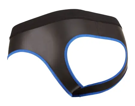 NEK Men's Jock S Neoprene Effect Shiny Black Polyurethane Finish