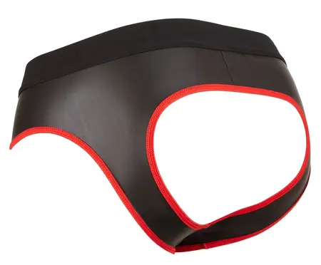 NEK Men's Jock XL Neoprene-Look Matte Finish, Front Zip, Black