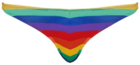 Svenjoyment Thong Rainbow Stripe Men’s Soft Stretch S