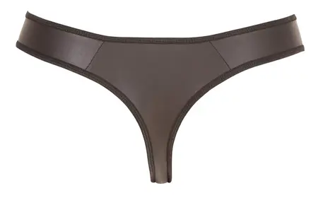 NEK Men's String S Black Matte Powernet Striped Design
