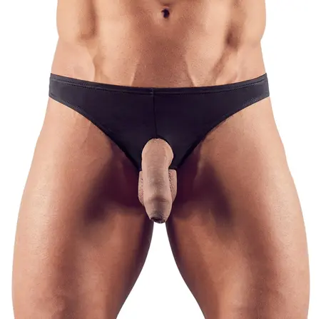 NEK Men's Anatomical String L Black - Stretch Polyamide Blend