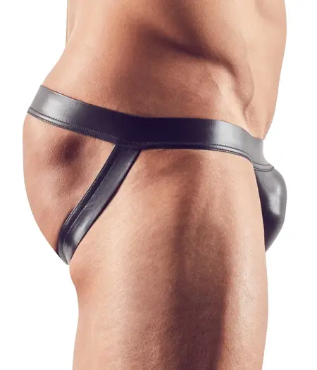 NEK Men's Jock XL - Shiny Black Anatomical Stretch Briefs