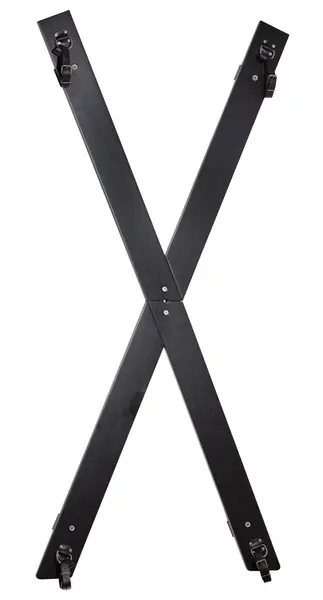 Zado Bondage Cross Black Wall-Mount Set, Adjustable Cuffs, 192x92cm