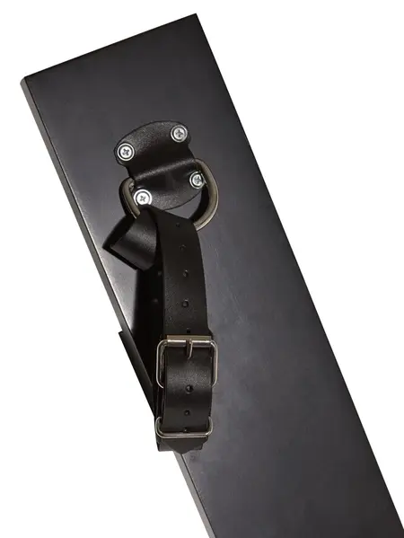 Zado Bondage Cross Black Wall-Mount Set, Adjustable Cuffs, 192x92cm