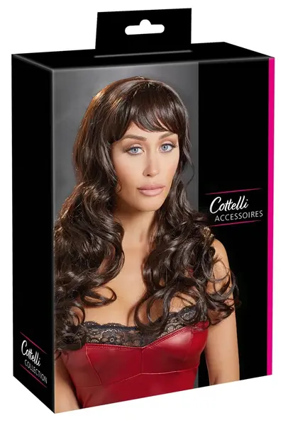 You2Toys Elegant Dark Brown Synthetic Wig with Fringe, 55 cm