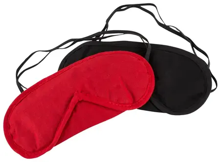 You2Toys Sensory Blindfold Set 2-Pack Red & Black Polyamide Sleep Mask
