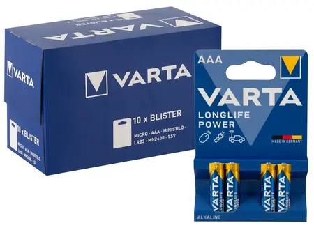 Varta AAA Batteries 40-pack Long-Lasting Power Alkaline LR03