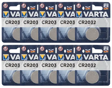 Varta CR2032 Lithium Battery 3V - 10-Pack, Long-Lasting Power