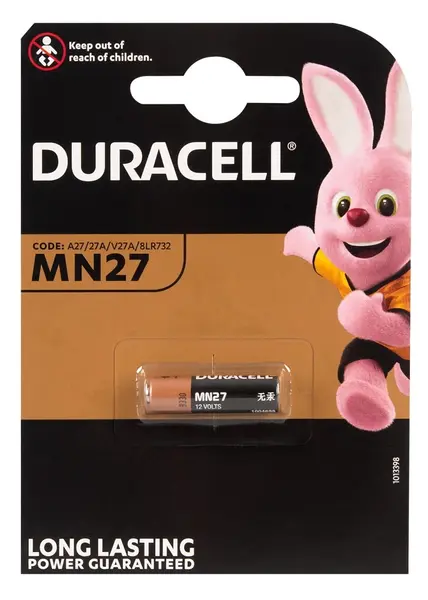 Duracell 27A Alkaline Battery 12V Pack of 10 - Long-lasting Power