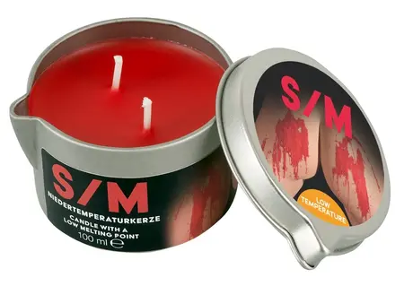 You2Toys S/M Candle Red 100g - Low-Temperature Wax in Tin Case