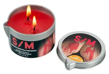 You2Toys S/M Candle Red 100g - Low-Temperature Wax in Tin Case