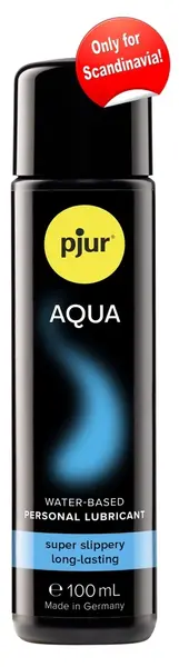 pjur AQUA Water-Based Lubricant 100 ml - Skin-Friendly Formula