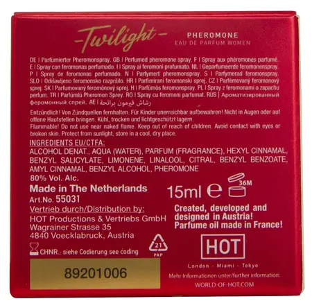 HOT Twilight Eau de Parfum for Women 15ml with Pheromone Complex