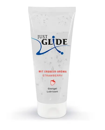 Just Glide Strawberry 200 ml Water-Based Lubricant - Fruity Aroma