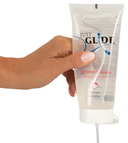 Just Glide Strawberry 200 ml Water-Based Lubricant - Fruity Aroma