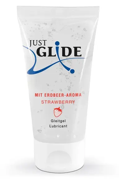 Just Glide Strawberry Water-Based Lubricant 50 ml - Fruity Formula