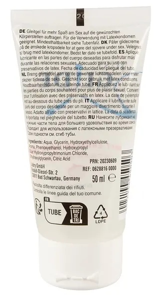 Just Glide Strawberry Water-Based Lubricant 50 ml - Fruity Formula
