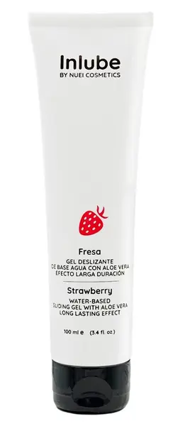 Nuei Inlube Water-Based Gel Strawberry Aroma 100ml Vegan Formula