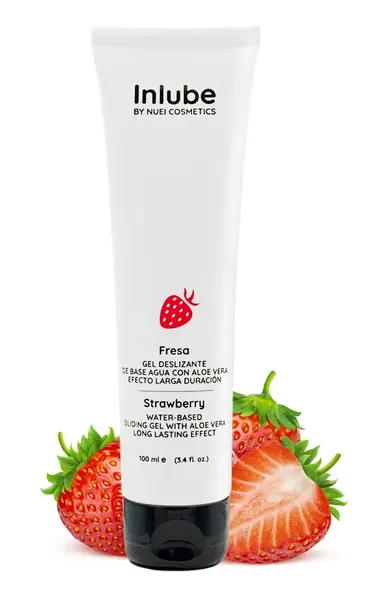 Nuei Inlube Water-Based Gel Strawberry Aroma 100ml Vegan Formula
