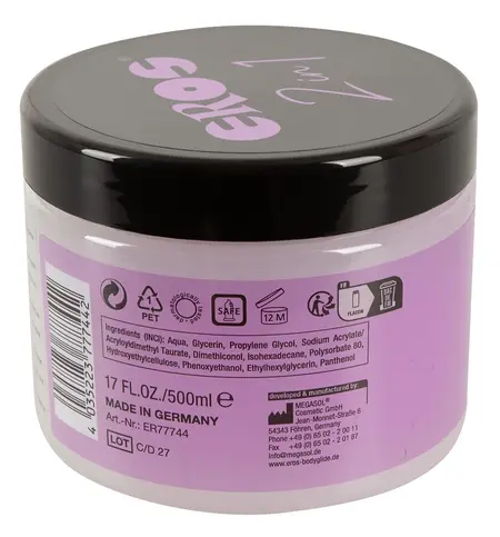 EROS Hybrid 2in1 Lubricant Gel 500 ml - Silicone & Water-Based Formula