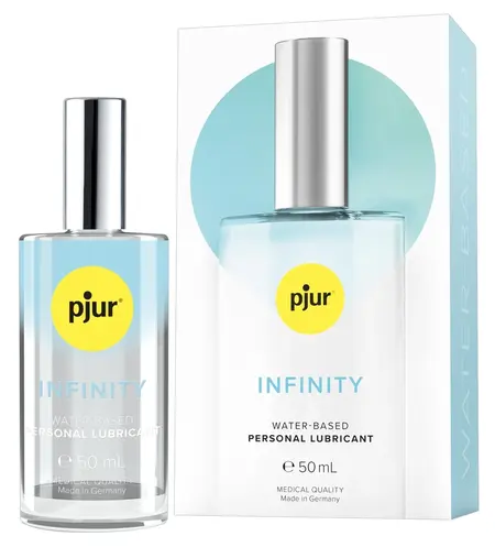 pjur INFINITY Water-Based Lubricant 50ml - Premium Formula Glass Bottle