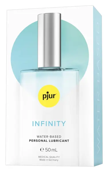 pjur INFINITY Water-Based Lubricant 50ml - Premium Formula Glass Bottle