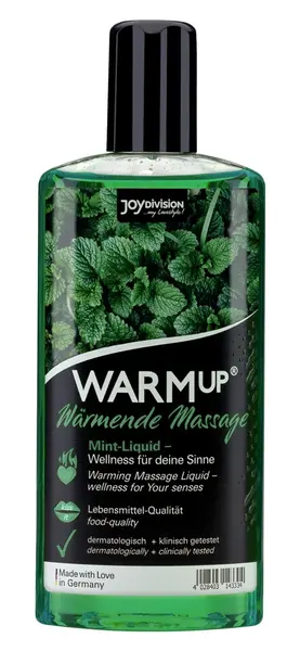 Joydivision WARMup Massage Liquid Mint 150ml Water-Based Warming Effect