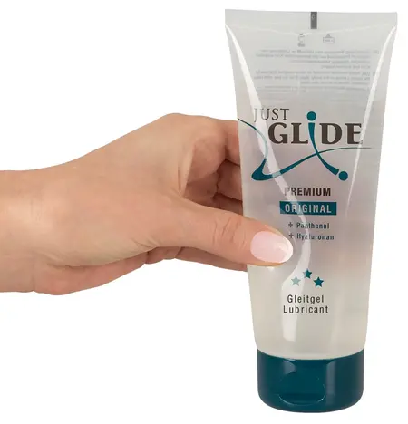Just Glide Premium Water-Based Gel 200 ml with Hyaluronic Acid & Panthenol