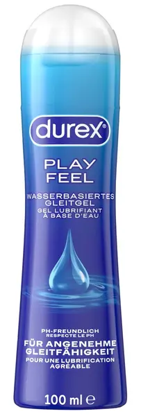 Durex Play Feel Water-Based Lubricant 100ml - Light Texture, Odourless