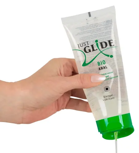 Just Glide Bio Anal 200 ml Water-Based Vegan Lubricant Eco Tube