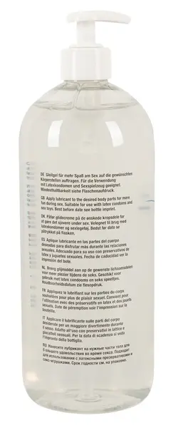 Just Glide Anal Water-Based Lubricant 1L - pH-Balanced, Vegan Formula