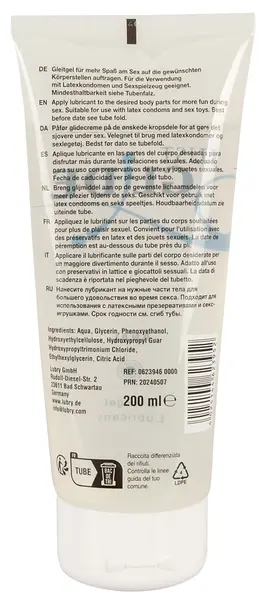 Just Glide Anal Water-Based Lubricant 200 ml - pH-Balanced Formula