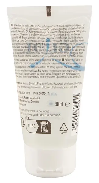 Just Glide Anal Water-Based Lubricant 50ml - pH Balanced Vegan Formula