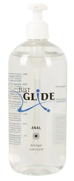 Just Glide Anal Water-Based Lubricant 500 ml - Long-Lasting Formula