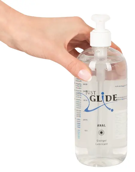Just Glide Anal Water-Based Lubricant 500 ml - Long-Lasting Formula