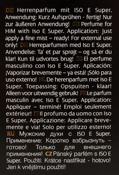 HOT P6 Men’s Fragrance with ISO E SUPER - 30ml Spray Bottle