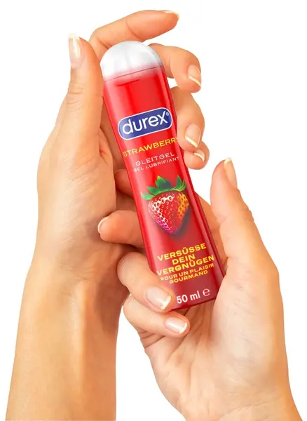 Durex Play Strawberry Lubricant Gel 50ml - Gentle, Flavoured, Water-Based
