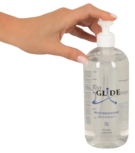 Just Glide Waterbased Lubricant 500 ml - Vegan, Universal Formula