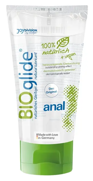 BIOglide Anal 80ml Water-Based Vegan Intimate Gel, Odourless, pH-Balanced