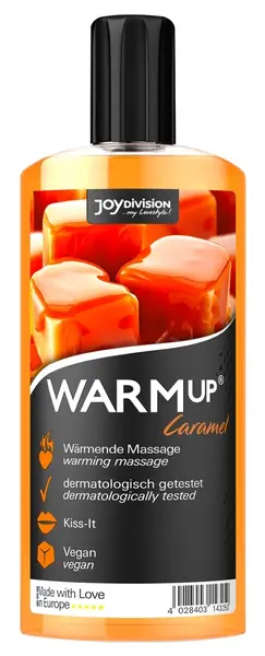 Joydivision WARMup Caramel Massage Liquid 150ml - Warming, Water-Based