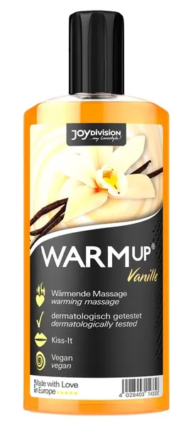 WARMup Massage Liquid Vanilla 150ml - Warming Vegan Formula